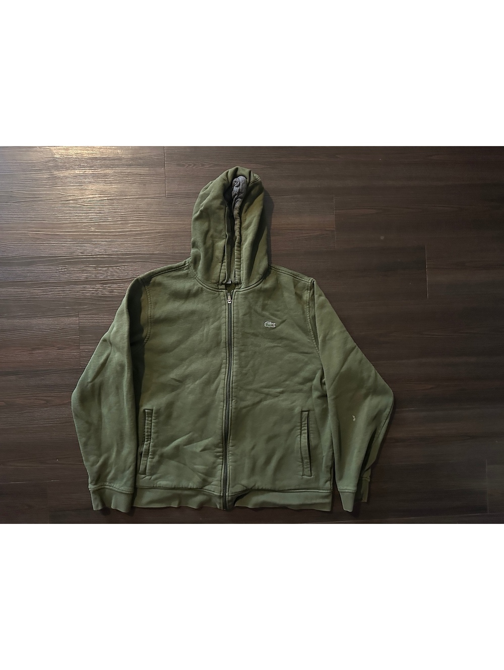 Green Lacoste sport hoodie XXL
